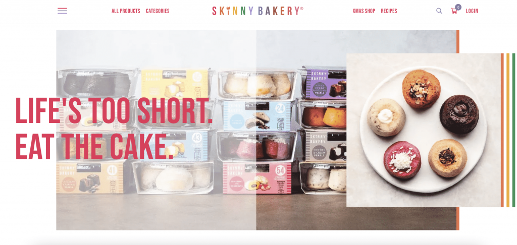 skinny bakery woo commerce examples